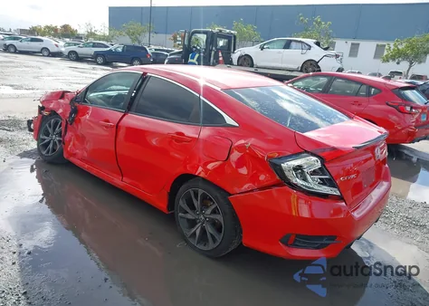 2019 Honda Civic Sport z USA, uszkodzony, nr VIN 2HGFC2F86KH523792